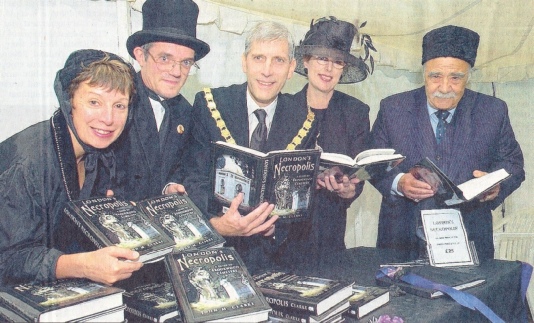 Book launch of London's Necorpolis, Brookwood Cemetery, July 2004