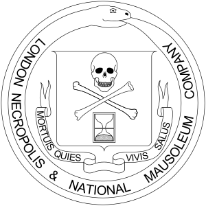 John Clarke's drawing of the Great Seal of the London Necropolis Company