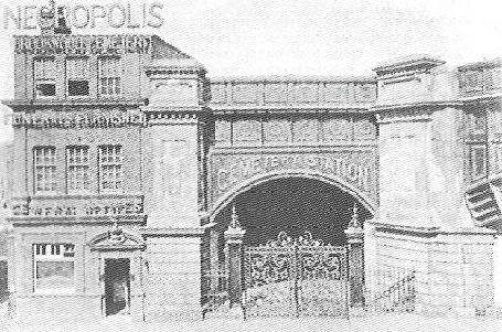 The entrance to the London Necropolis Company's London terminus