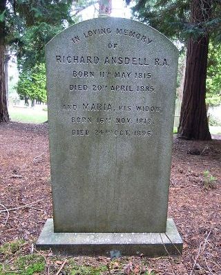 Richard Ansdell's memorial Brookwood Cemetery