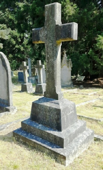 Memorial to Dr John Henry Trouncer, formerly of Surbtion, at Brookwood Cemetery